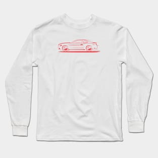 2015-2022 Mustang Fastback Red Long Sleeve T-Shirt